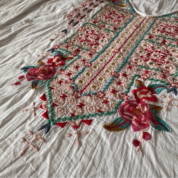 EUC Johnny Was 2pc Embroidered Tunic Bundle, Quarter + Long Sleeve, Large - Picture 12 of 16